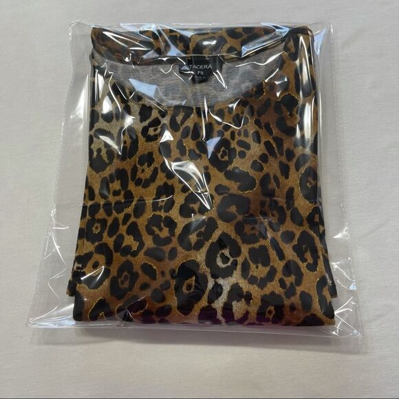 Tacera Leopard Print 3/4 Sleeve Shift Dress Sz PS - Picture 11 of 11